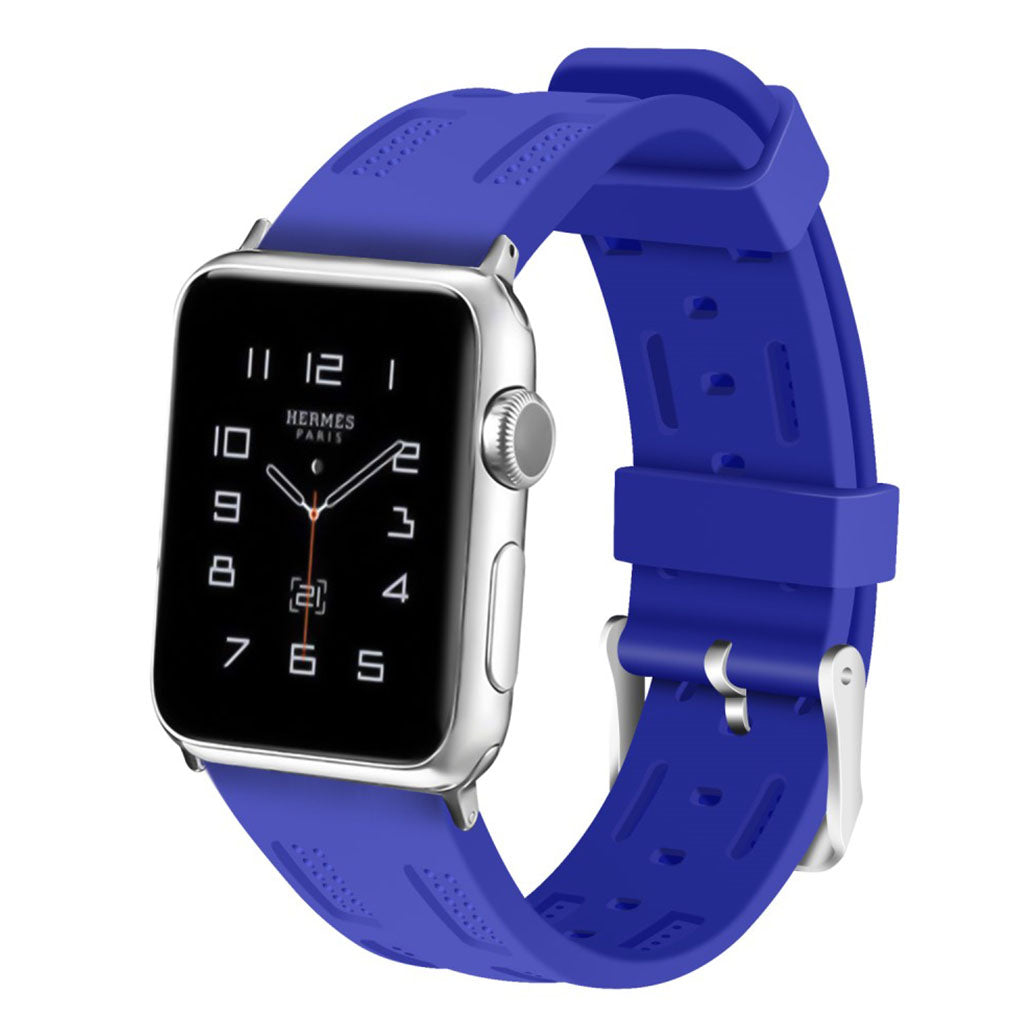 Meget sejt Apple Watch Series 1-3 42mm Silikone Rem - Blå#serie_1