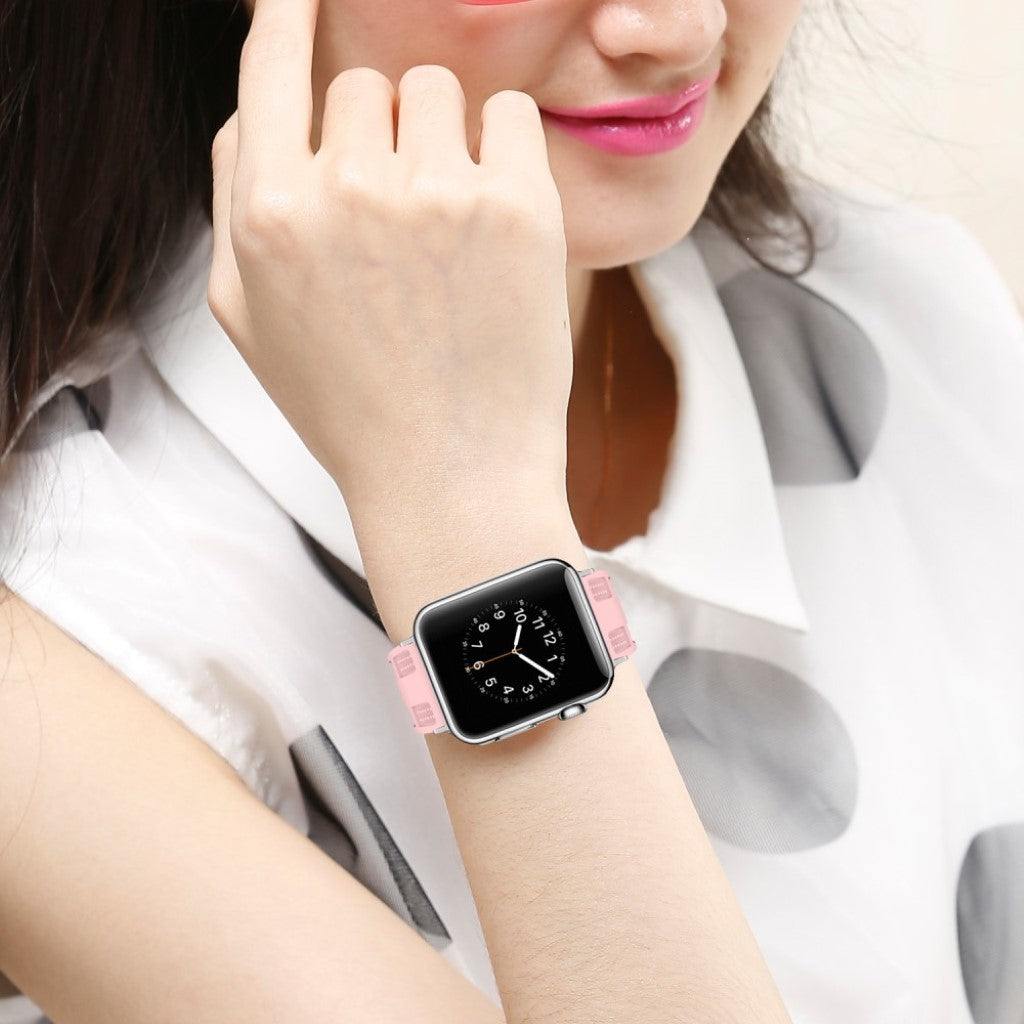 Meget sejt Apple Watch Series 1-3 42mm Silikone Rem - Pink#serie_4
