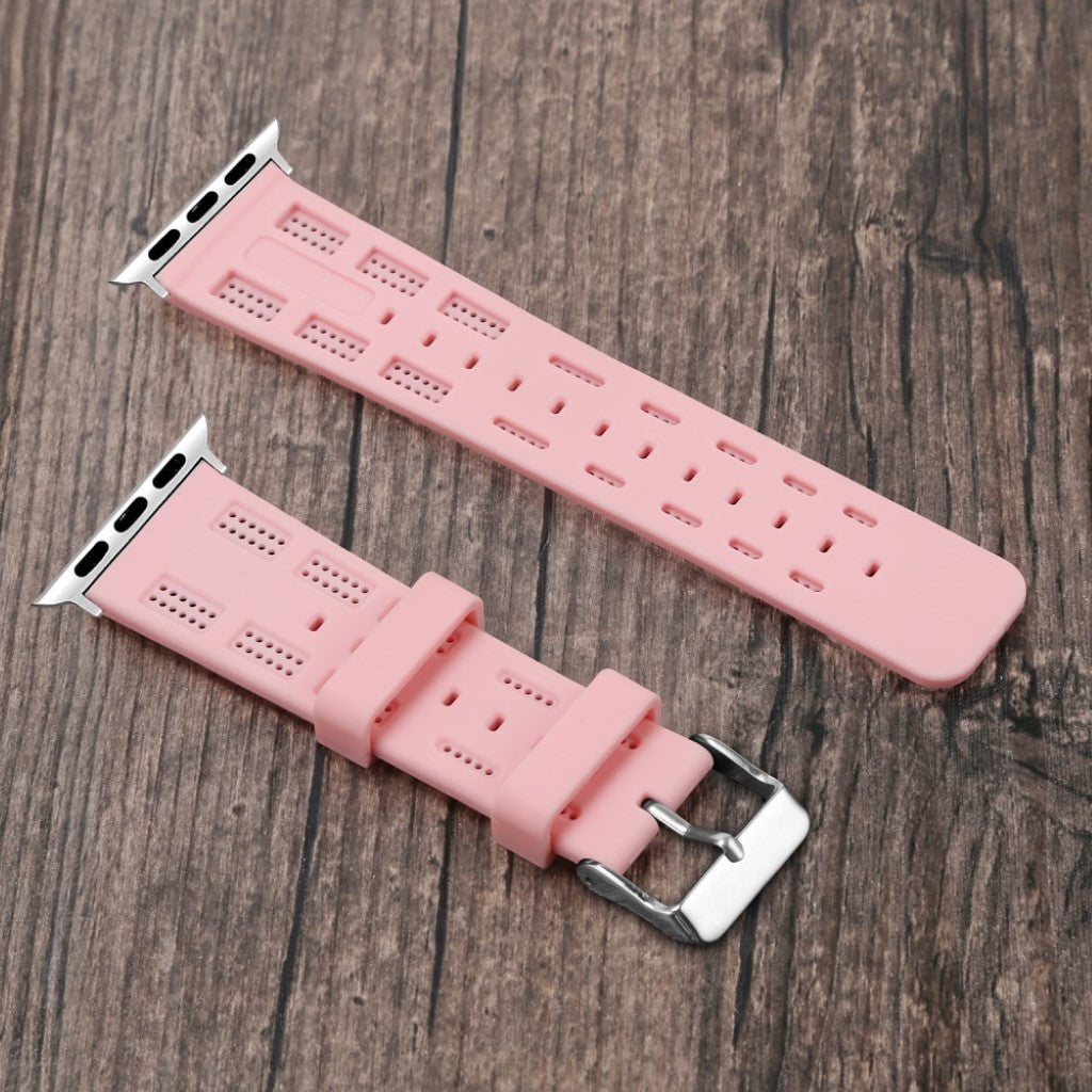 Meget sejt Apple Watch Series 1-3 42mm Silikone Rem - Pink#serie_4