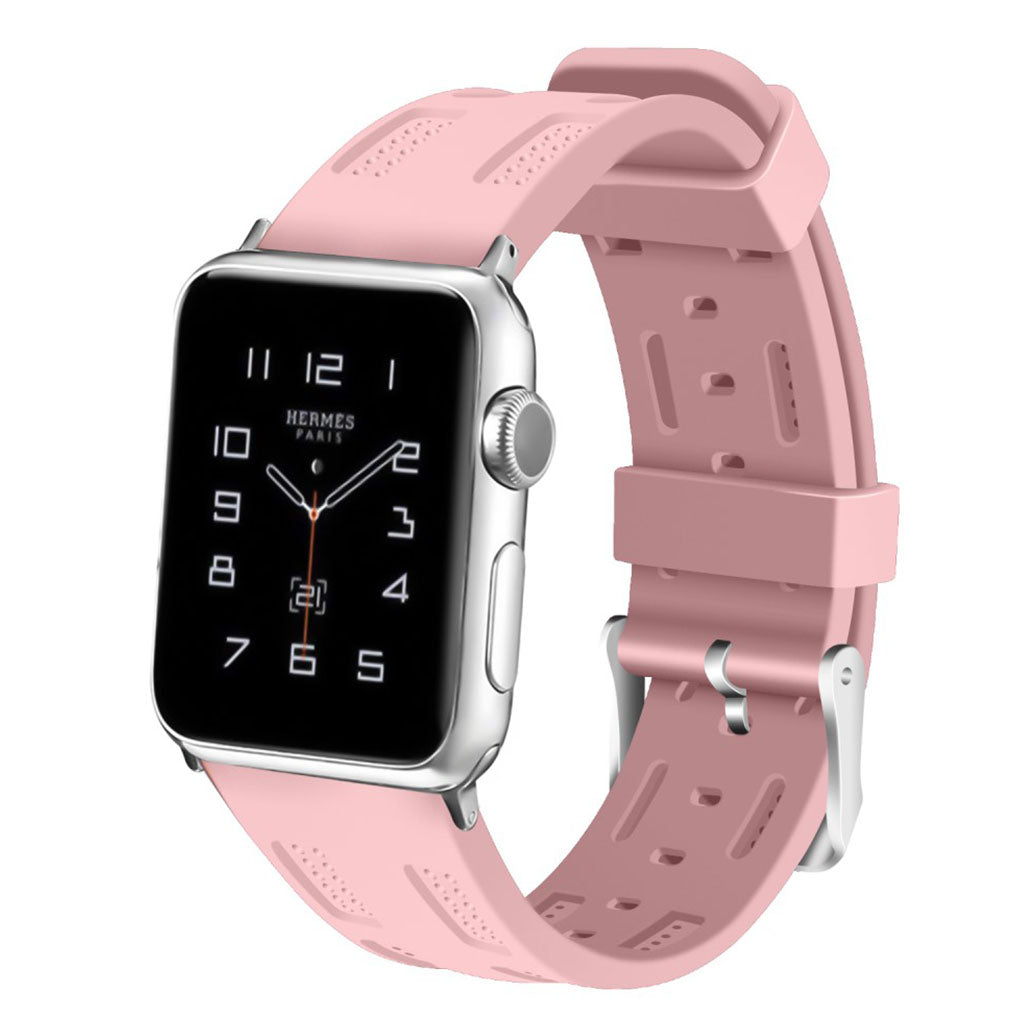 Meget sejt Apple Watch Series 1-3 42mm Silikone Rem - Pink#serie_4