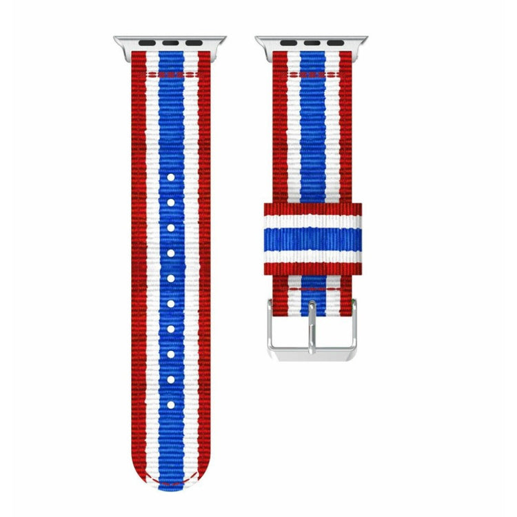 Mega holdbart Apple Watch Series 4 40mm Nylon Rem - Flerfarvet#serie_2