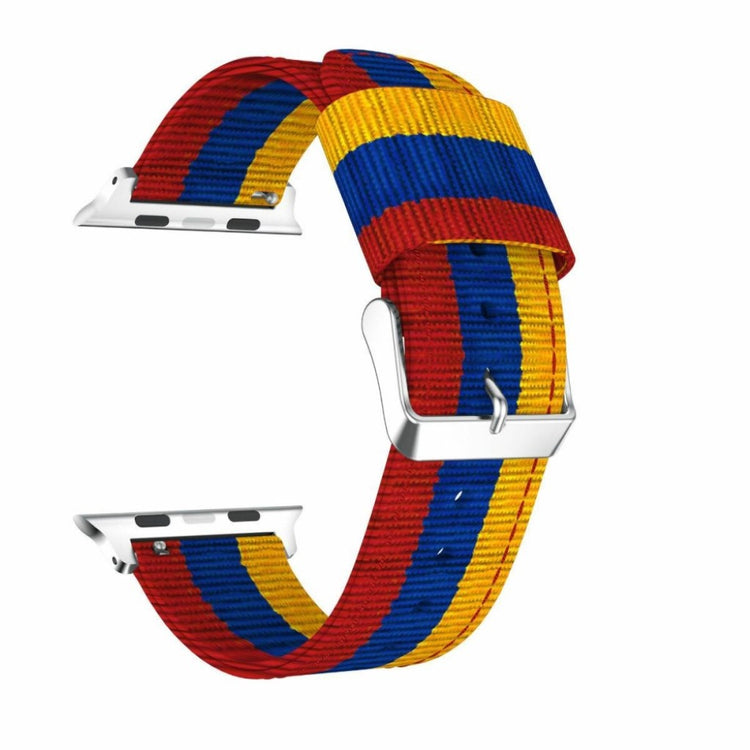 Mega holdbart Apple Watch Series 4 40mm Nylon Rem - Flerfarvet#serie_3