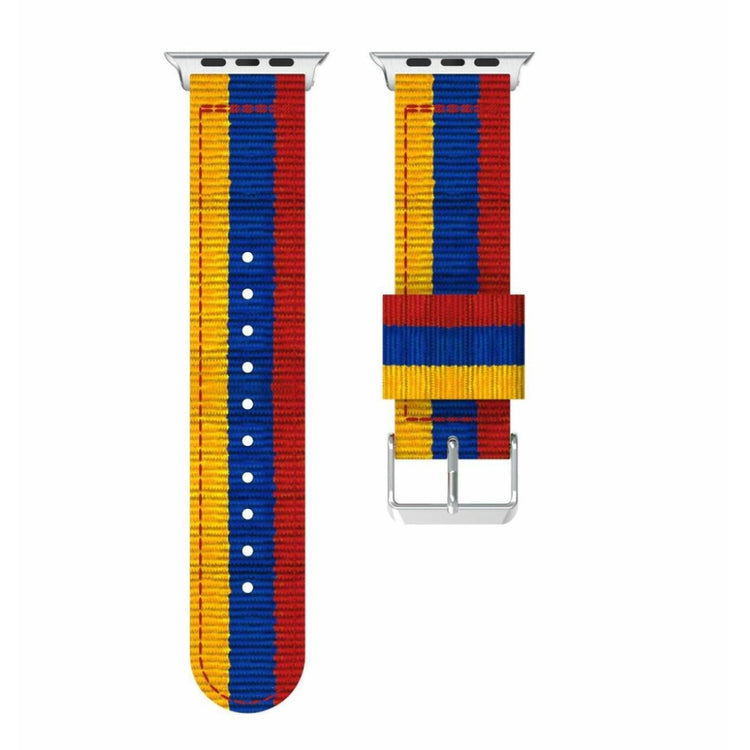 Mega holdbart Apple Watch Series 4 40mm Nylon Rem - Flerfarvet#serie_3