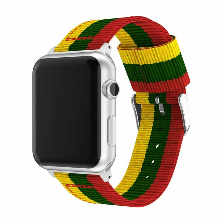 Mega holdbart Apple Watch Series 4 40mm Nylon Rem - Flerfarvet#serie_5