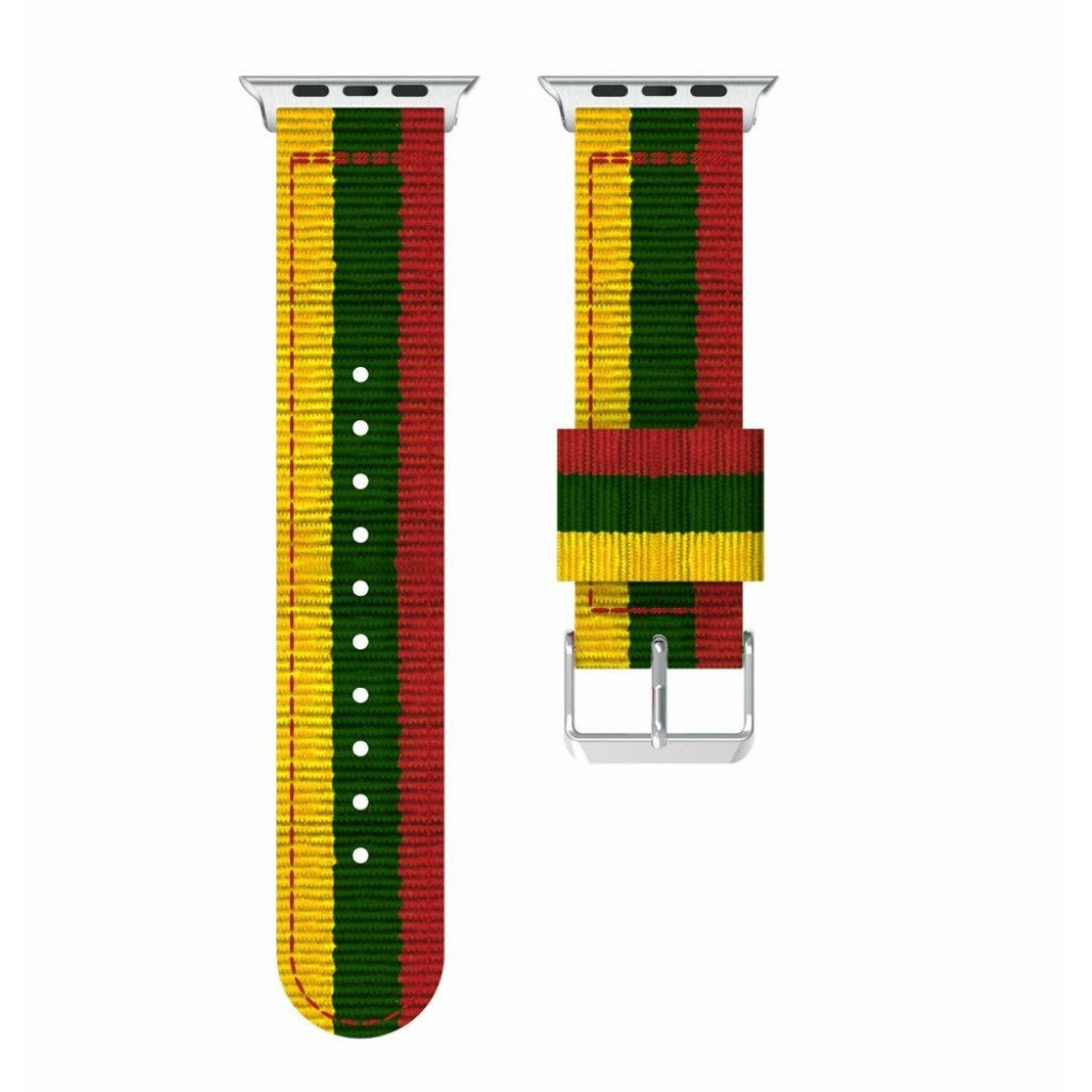 Mega holdbart Apple Watch Series 4 40mm Nylon Rem - Flerfarvet#serie_5