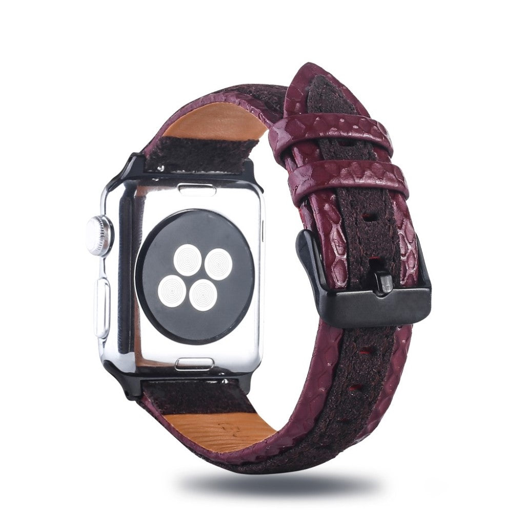 Super flot Apple Watch Series 4 40mm Ægte læder Rem - Flerfarvet#serie_1