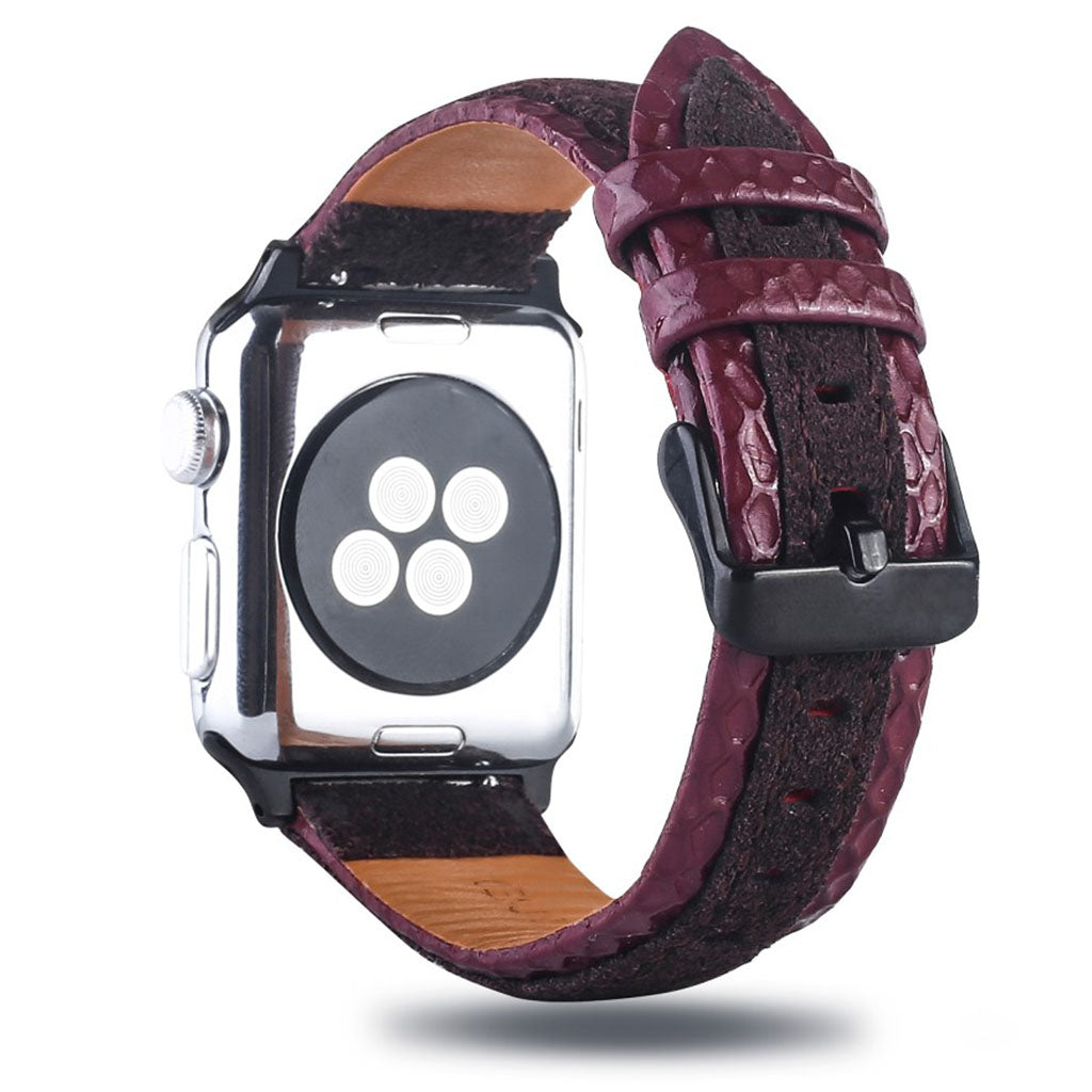 Super flot Apple Watch Series 4 40mm Ægte læder Rem - Flerfarvet#serie_1