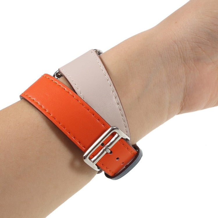 Mega skøn Apple Watch Series 4 40mm Ægte læder Rem - Orange#serie_2