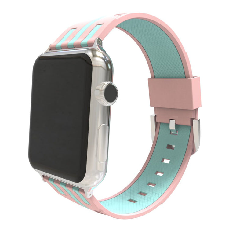 Solid Apple Watch Series 4 40mm Silikone Rem - Flerfarvet#serie_3
