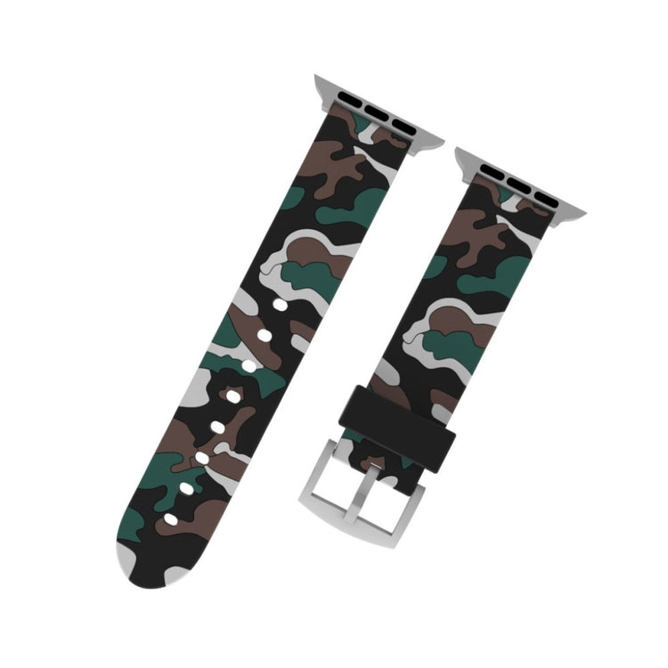 Rigtigt fint Apple Watch Series 4 40mm Silikone Rem - Sølv#serie_1