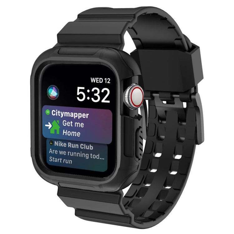 Helt vildt nydelig Apple Watch Series 4 40mm Silikone Rem - Sort#serie_1