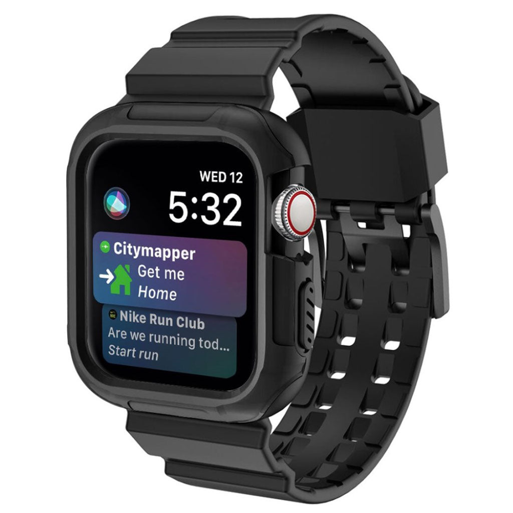 Helt vildt nydelig Apple Watch Series 4 40mm Silikone Rem - Sort#serie_1
