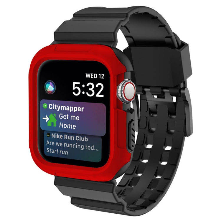 Helt vildt nydelig Apple Watch Series 4 40mm Silikone Rem - Rød#serie_3