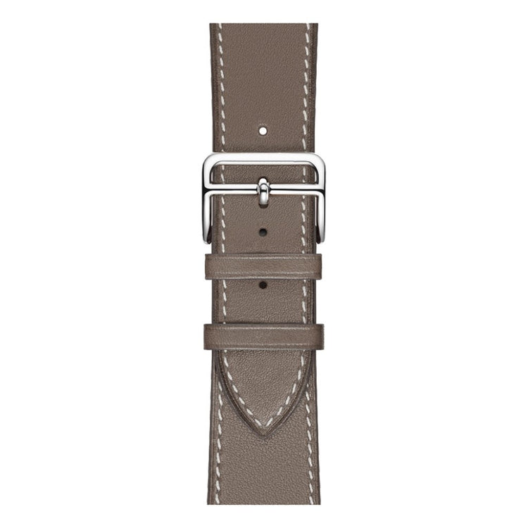 Vildt fantastisk Apple Watch Series 4 40mm Ægte læder Rem - Sølv#serie_3
