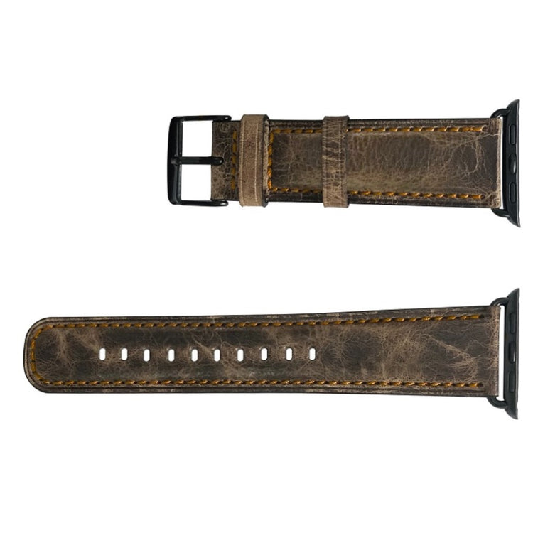 Meget nydelig Apple Watch Series 4 40mm Ægte læder Rem - Brun#serie_053