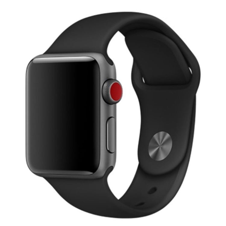Vildt sejt Apple Watch Series 4 40mm Silikone Rem - Sort#serie_1