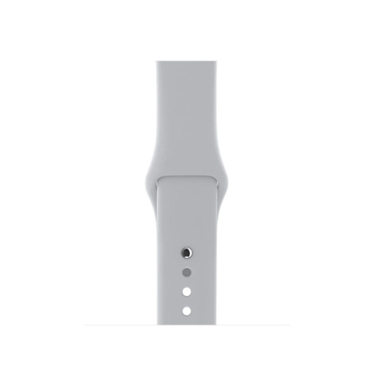 Vildt sejt Apple Watch Series 4 40mm Silikone Rem - Sølv#serie_5