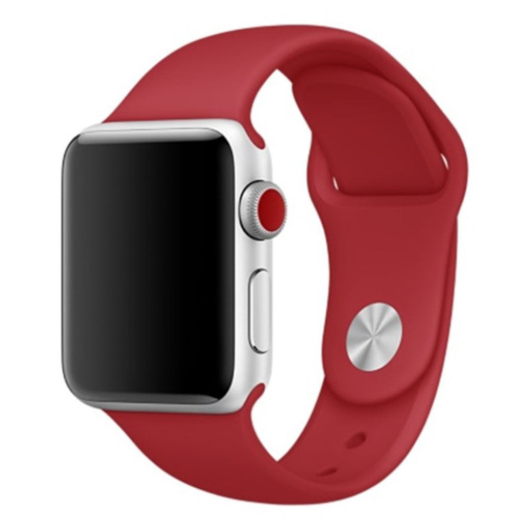 Vildt sejt Apple Watch Series 4 40mm Silikone Rem - Rød#serie_6