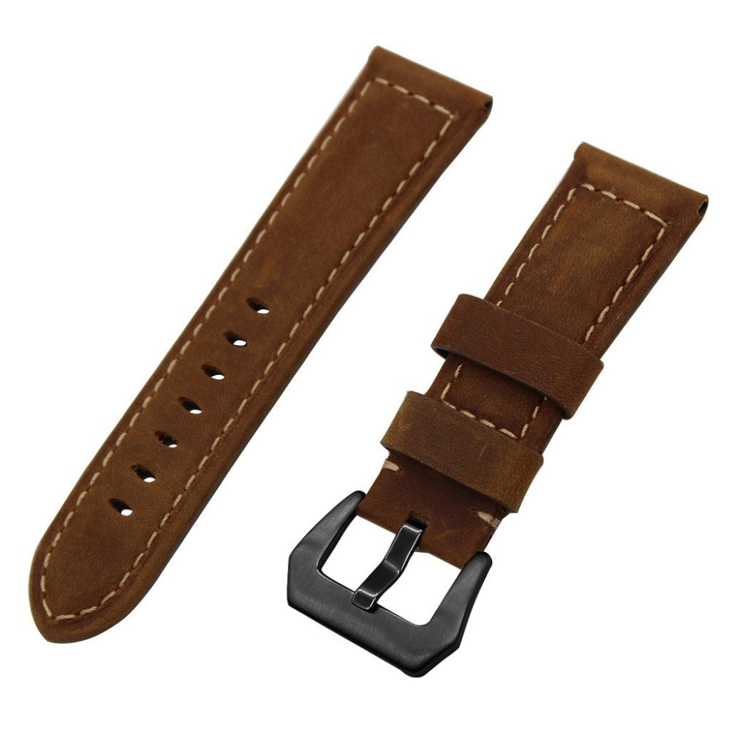 Mega nydelig Apple Watch Series 4 40mm Ægte læder Rem - Brun#serie_3