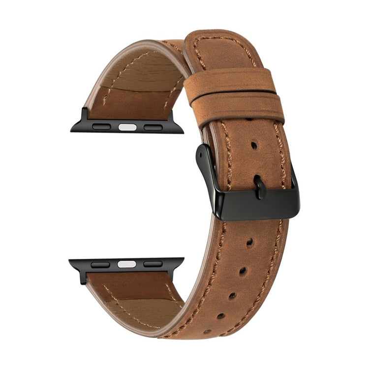 Meget fantastisk Apple Watch Series 4 40mm Ægte læder Rem - Brun#serie_4