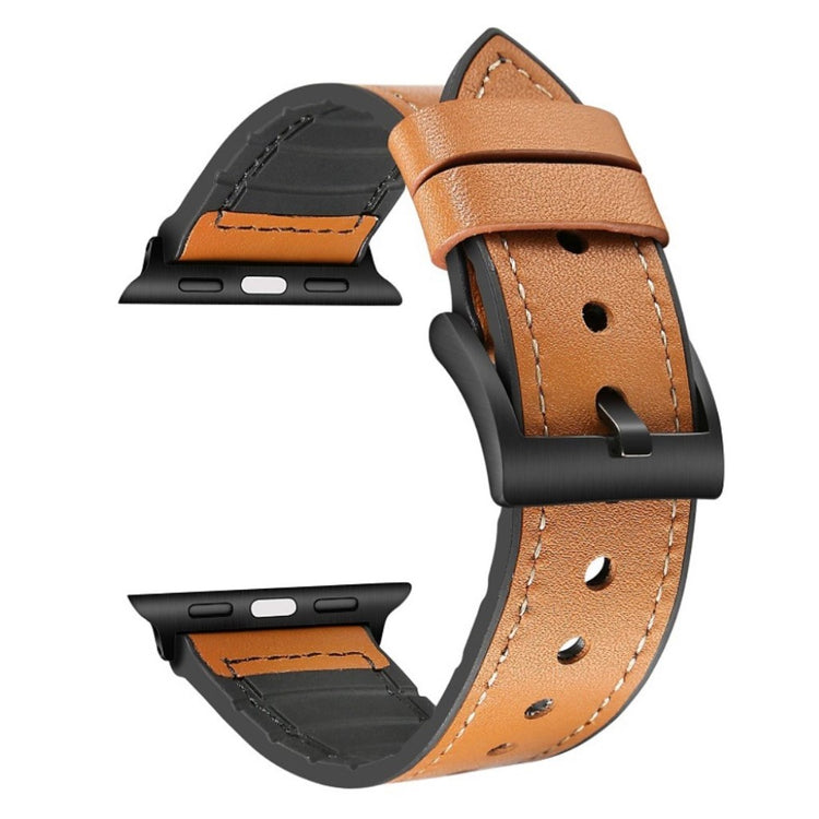 Holdbart Apple Watch Series 4 40mm Ægte læder Rem - Brun#serie_5