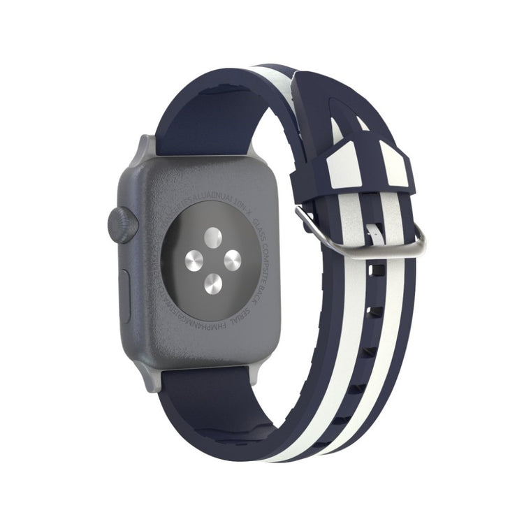 Rigtigt kønt Apple Watch Series 4 40mm Silikone Rem - Blå#serie_1