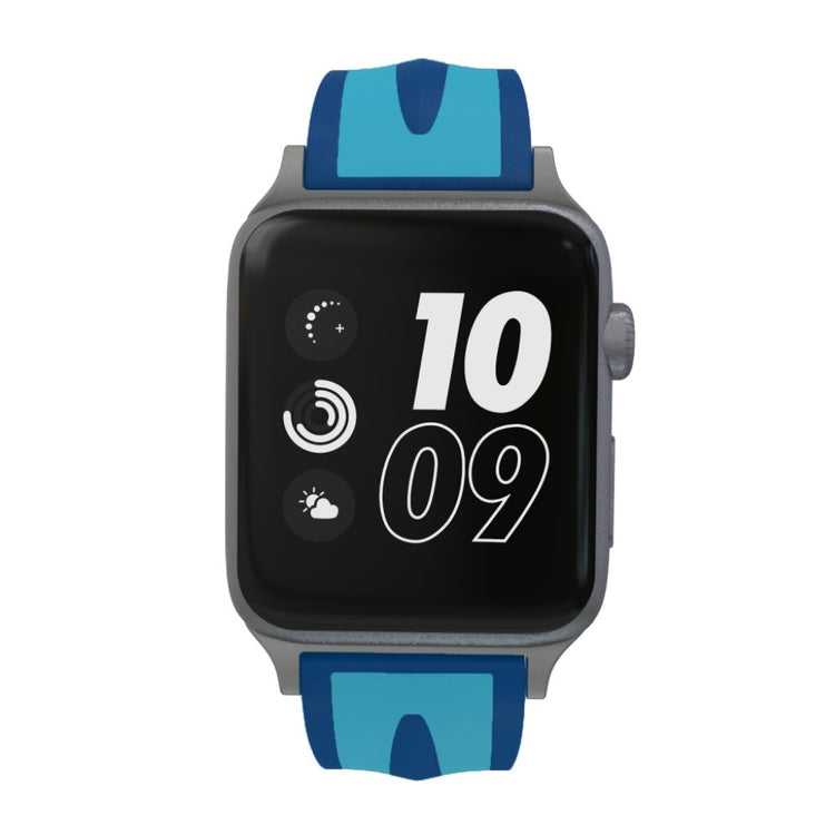 Rigtigt kønt Apple Watch Series 4 40mm Silikone Rem - Blå#serie_6