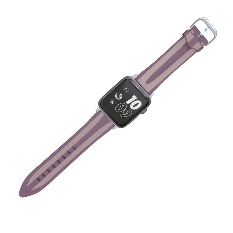 Rigtigt kønt Apple Watch Series 4 40mm Silikone Rem - Lilla#serie_7