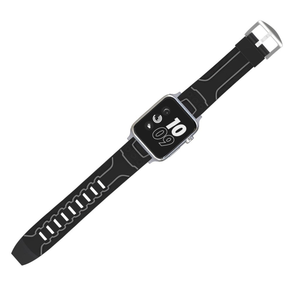 Rigtigt fint Apple Watch Series 4 40mm Silikone Rem - Sort#serie_3