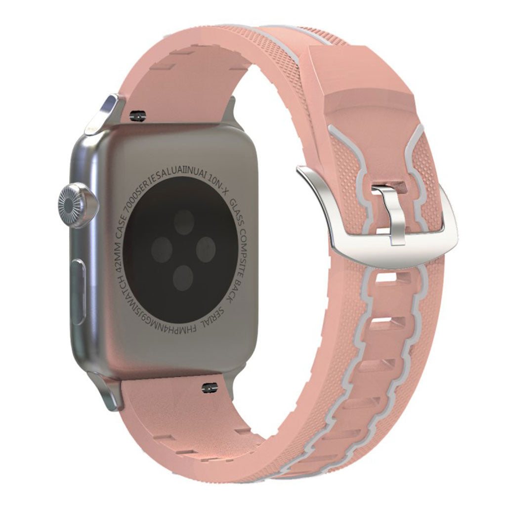 Rigtigt fint Apple Watch Series 4 40mm Silikone Rem - Pink#serie_6