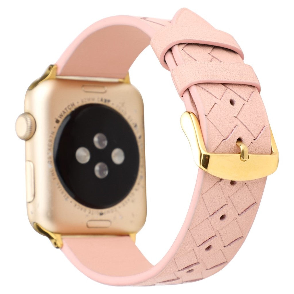 Helt vildt hårdfør Apple Watch Series 4 40mm Ægte læder Rem - Pink#serie_3
