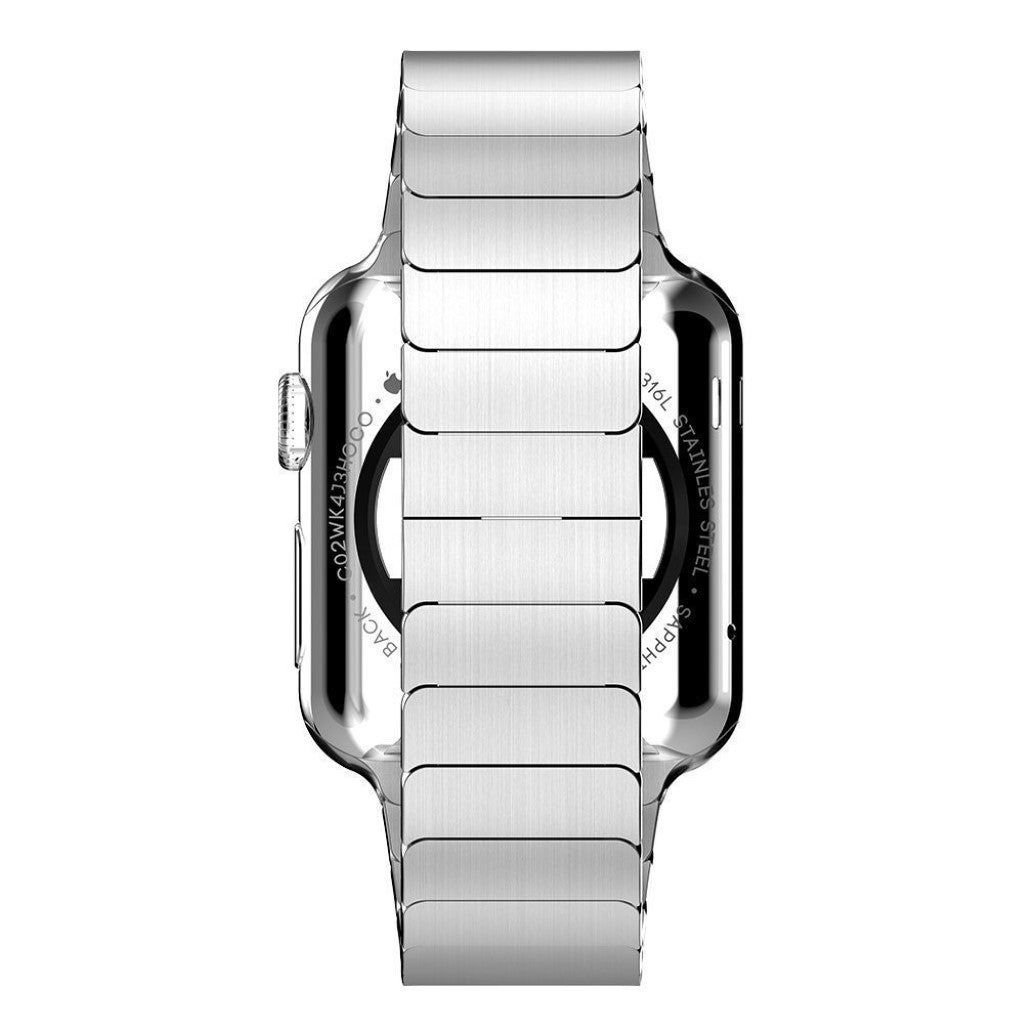 Mega smuk Apple Watch Series 4 44mm Metal Rem - Sølv#serie_4