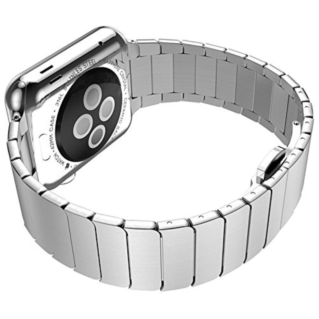 Mega smuk Apple Watch Series 4 44mm Metal Rem - Sølv#serie_4