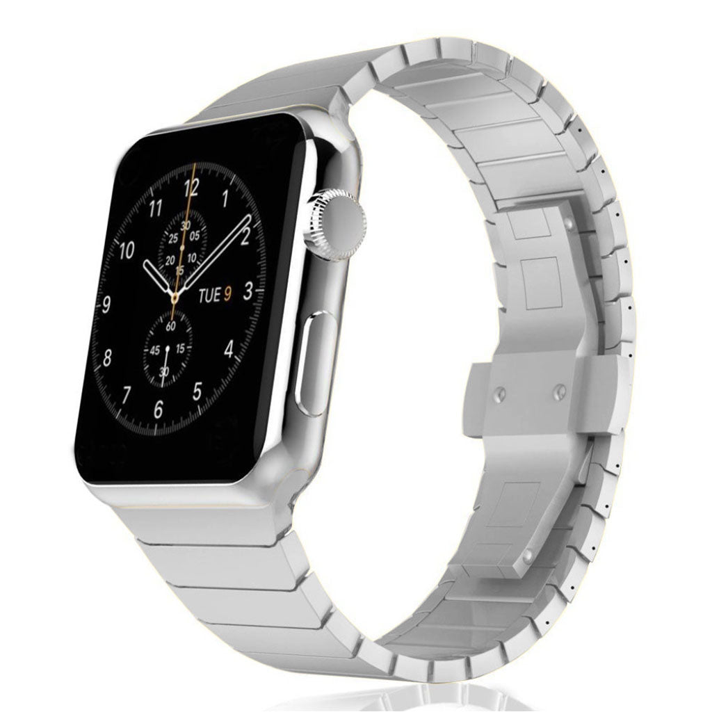 Mega smuk Apple Watch Series 4 44mm Metal Rem - Sølv#serie_4