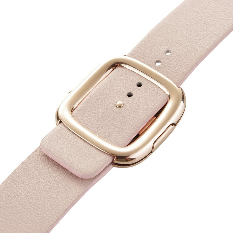 Rigtigt fint Apple Watch Series 4 44mm Ægte læder Rem - Pink#serie_4