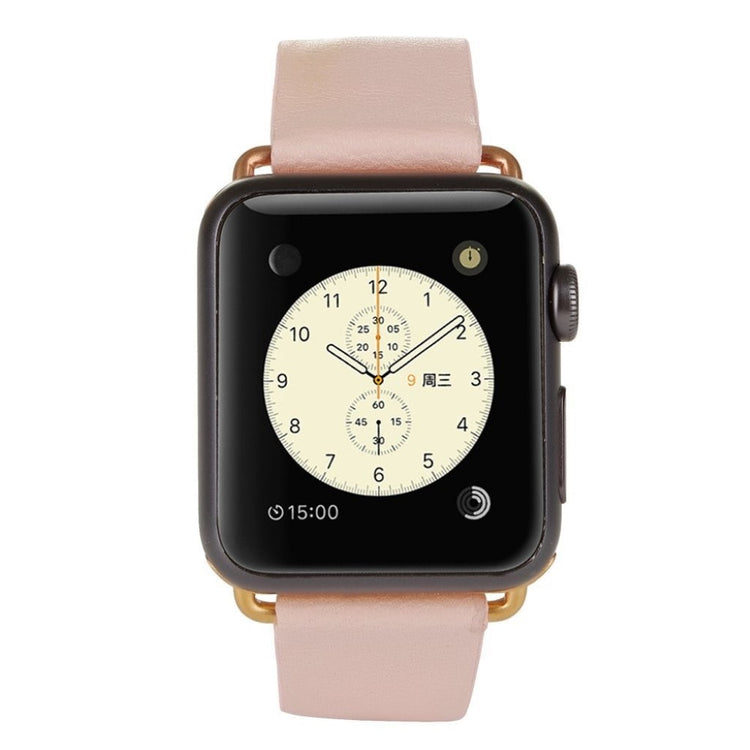 Rigtigt fint Apple Watch Series 4 44mm Ægte læder Rem - Pink#serie_4