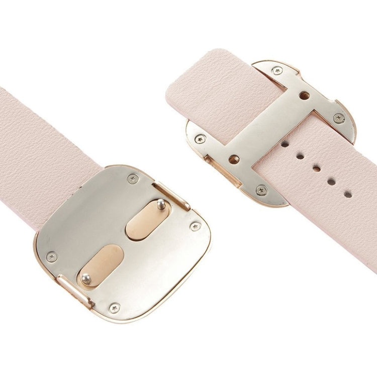 Rigtigt fint Apple Watch Series 4 44mm Ægte læder Rem - Pink#serie_4