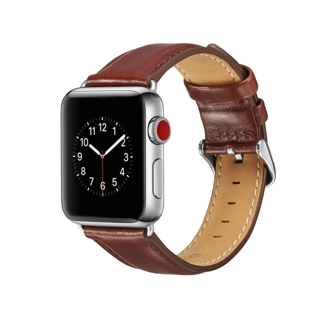 Super smuk Apple Watch Series 4 44mm Ægte læder Rem - Flerfarvet#serie_1