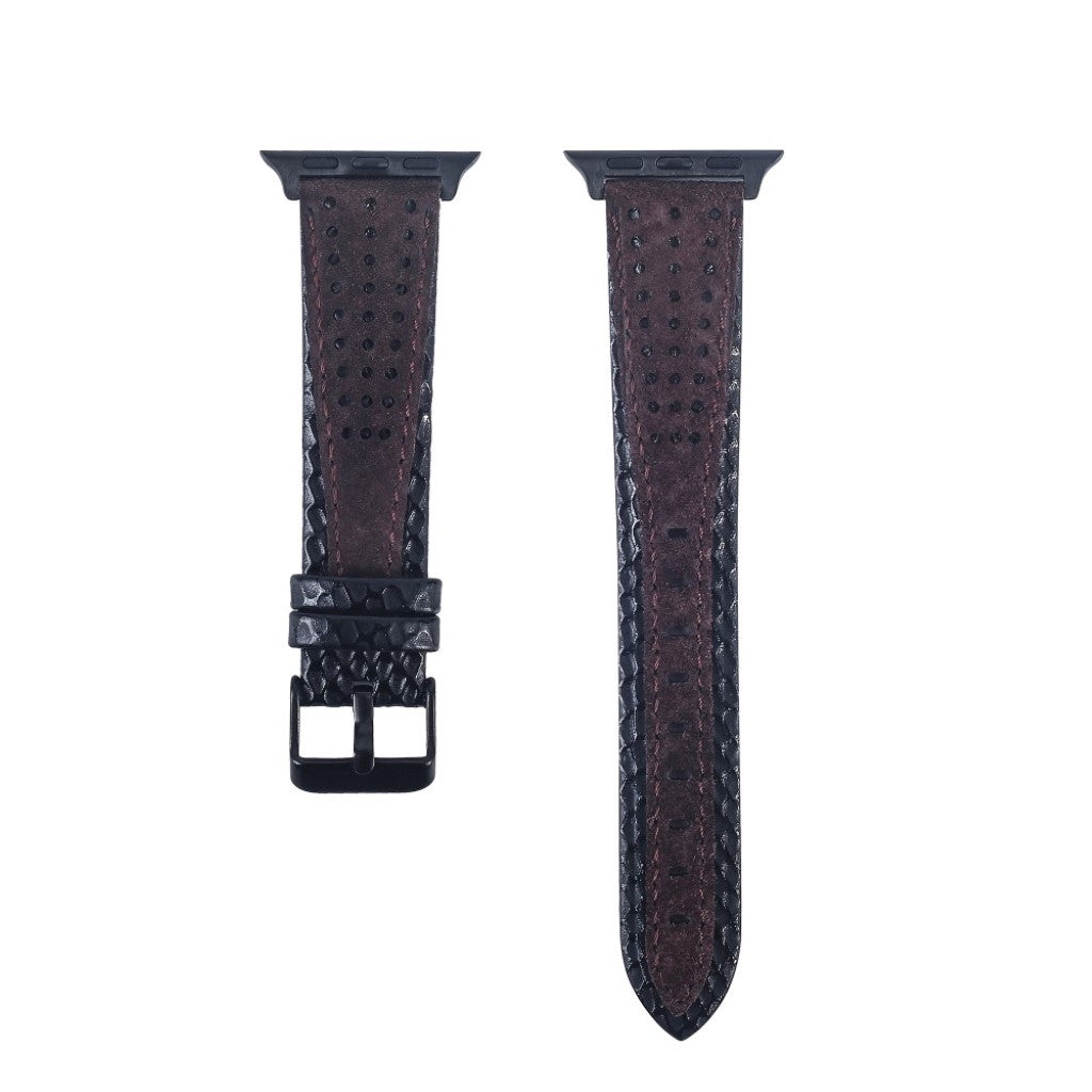 Fed Apple Watch Series 4 44mm Ægte læder Rem - Flerfarvet#serie_2