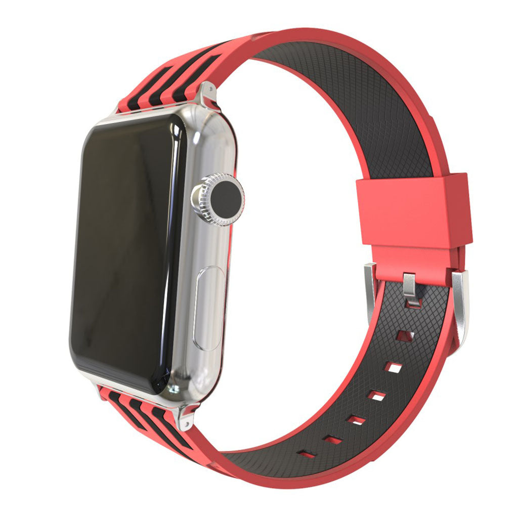 Meget pænt Apple Watch Series 4 44mm Silikone Rem - Flerfarvet#serie_5