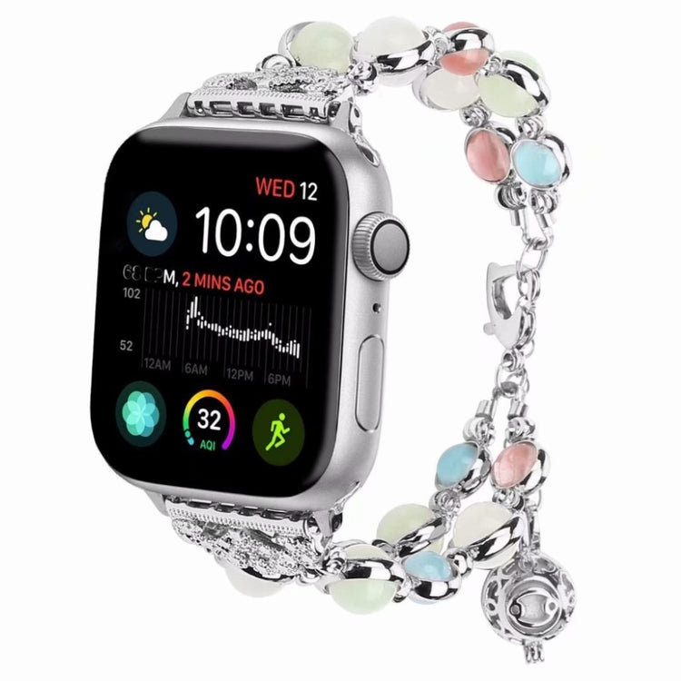 Alle tiders Apple Watch Series 4 44mm Metal og Rhinsten Rem - Sølv#serie_2