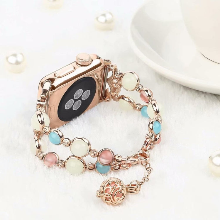 Alle tiders Apple Watch Series 4 44mm Metal og Rhinsten Rem - Pink#serie_3