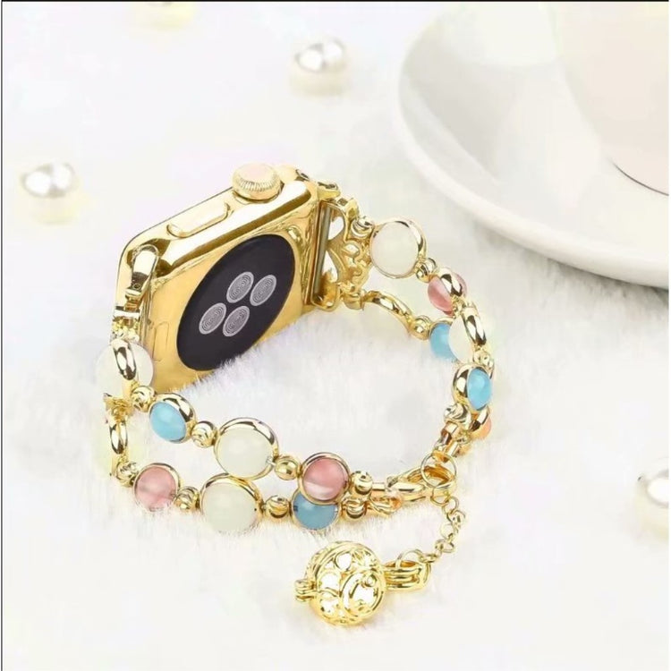 Alle tiders Apple Watch Series 4 44mm Metal og Rhinsten Rem - Guld#serie_4