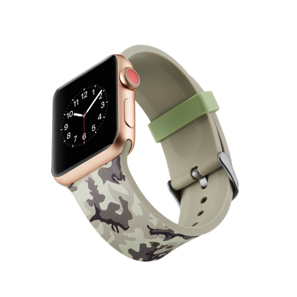 Super godt Apple Watch Series 4 44mm Silikone Rem - Sølv#serie_13