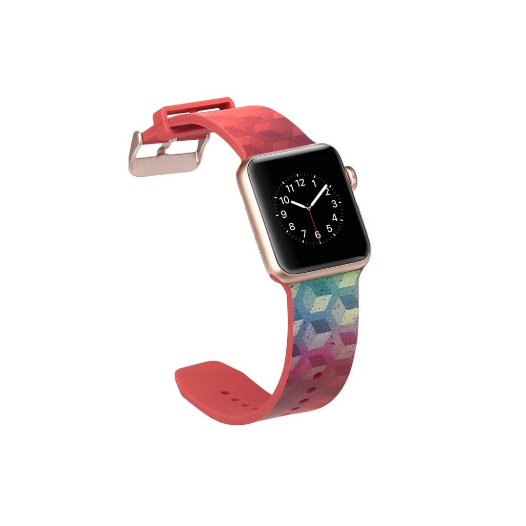Super godt Apple Watch Series 4 44mm Silikone Rem - Flerfarvet#serie_9