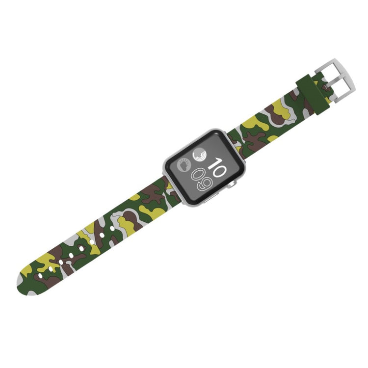 Rigtigt slidstærk Apple Watch Series 4 44mm Silikone Rem - Grøn#serie_1
