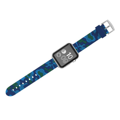 Rigtigt slidstærk Apple Watch Series 4 44mm Silikone Rem - Blå#serie_5