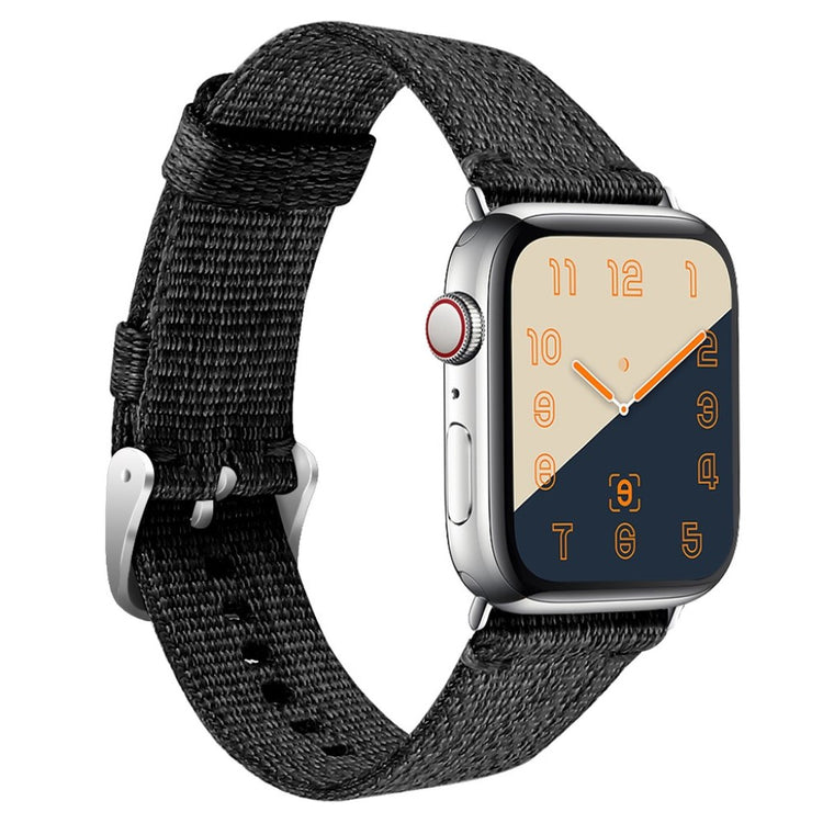 Super godt Apple Watch Series 4 44mm Nylon Rem - Sort#serie_1