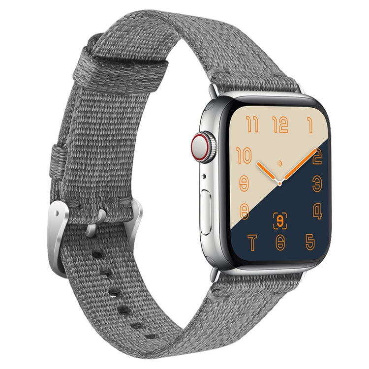 Super godt Apple Watch Series 4 44mm Nylon Rem - Sølv#serie_2