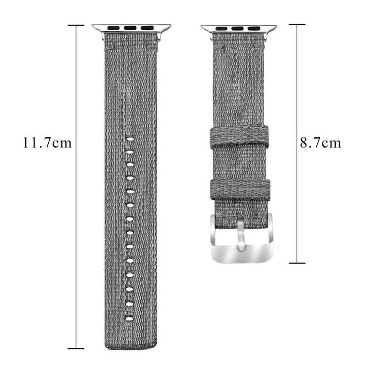 Super godt Apple Watch Series 4 44mm Nylon Rem - Sølv#serie_2
